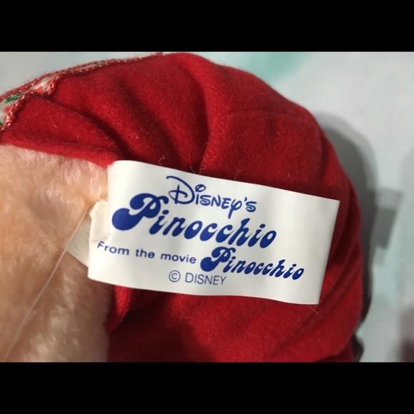 WALT DISNEY VTG 80’s PINOCCHIO PLUSH TOY 14” - Picture 11 of 16